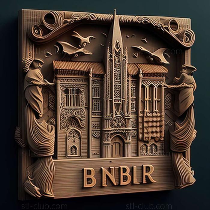 3D model Bern in Switzerland (STL)